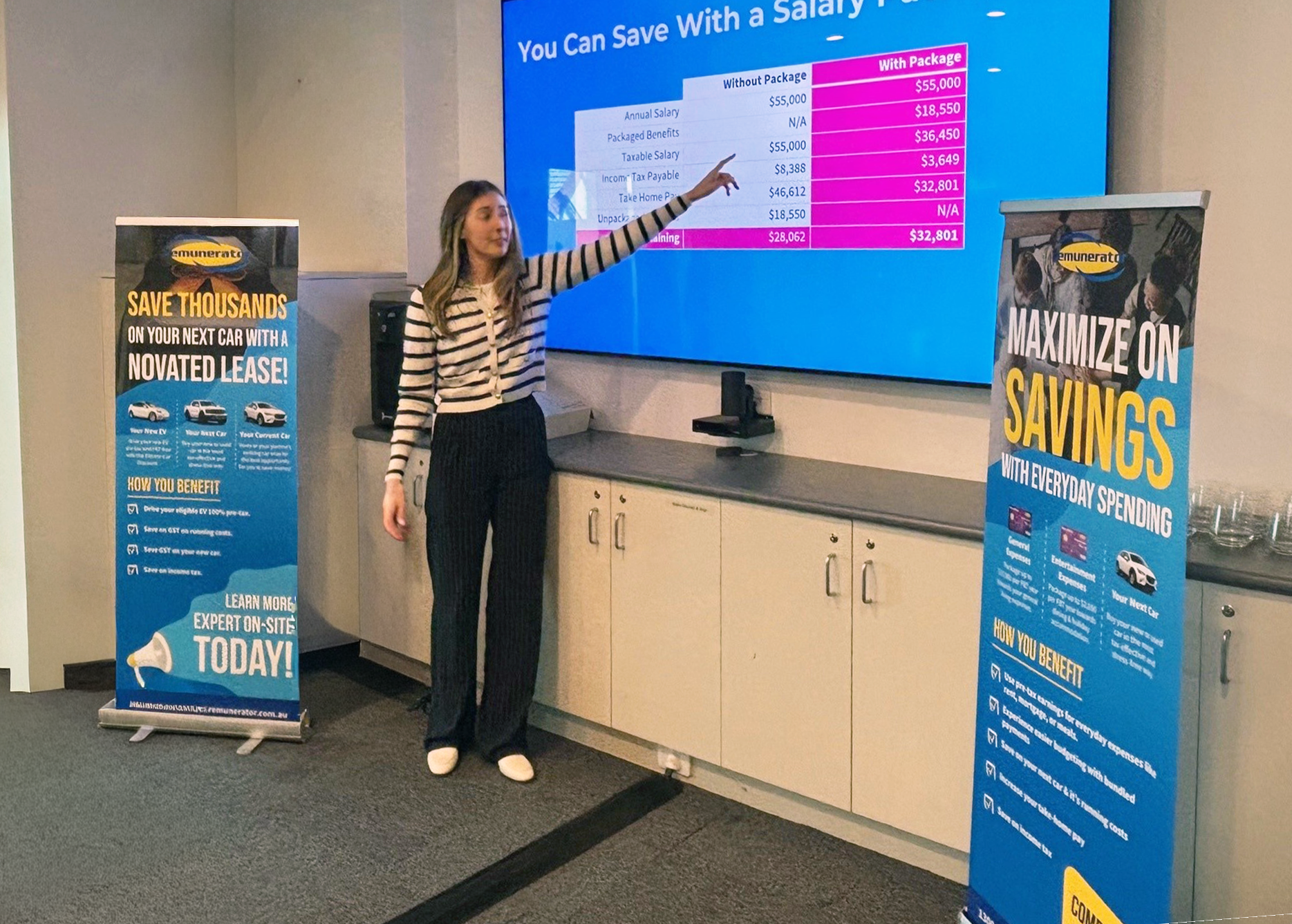 Eliza hosting launch presentation